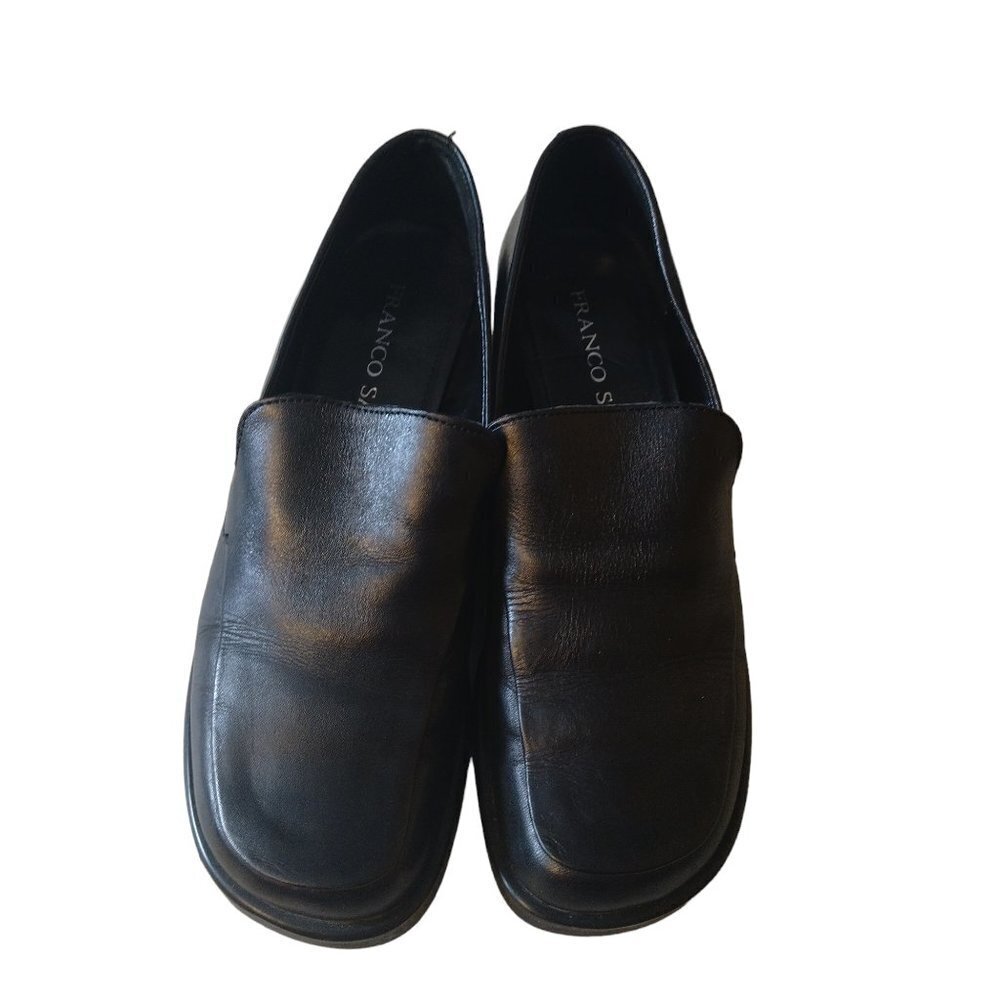 FRANCO SARTO FLEX WOMEN'S SIZE 6M L-BOCCA BLACK SLIP ON LOAFERS